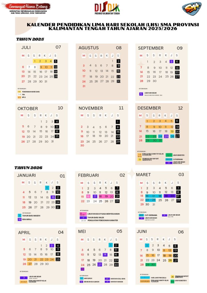 Libur sekolah Desember 2025